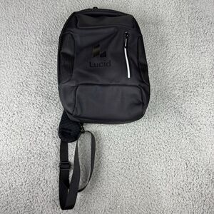 Lucid Motors Black Backpack 1 Strap Tech With‎ USB Ports Acehigh